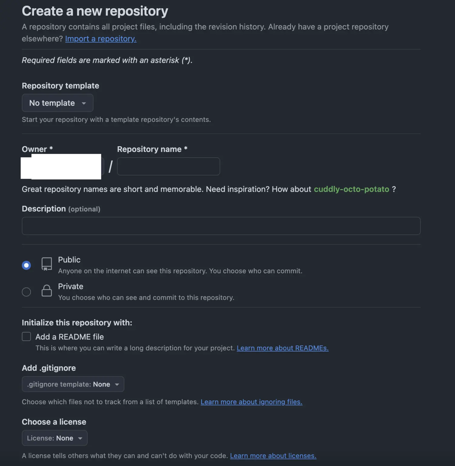 create a newgithub page